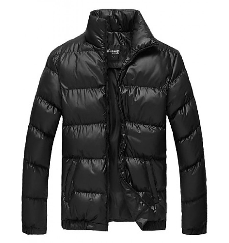 Men's Casual Thick Slim Cotton Coat Padded Jacket