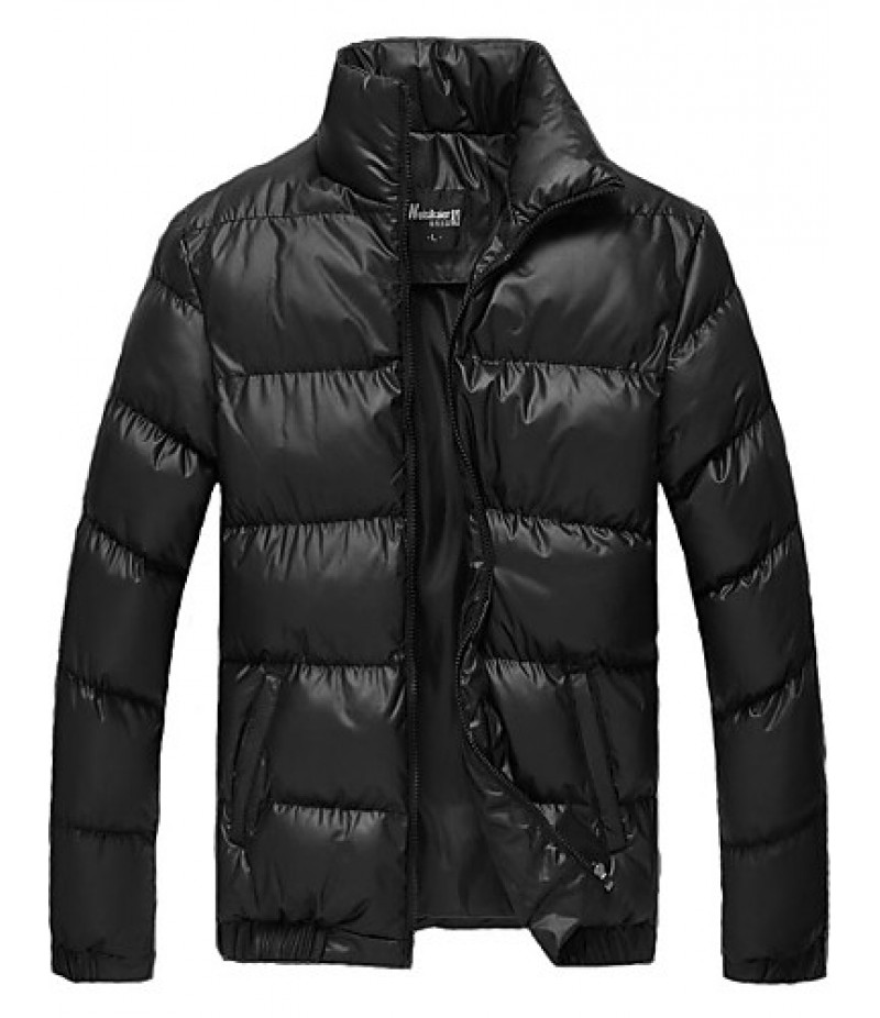 Men's Casual Thick Slim Cotton Coat Padded Jacket